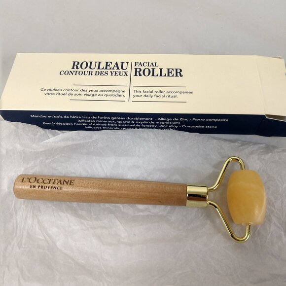 L'Occitane Facal Roller Beech wooden handle NIB - Picture 3 of 8